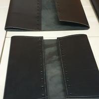 ricambio in pelle nera per sedie Mario Botta n.91