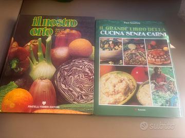 Lotto 3 libri cucina senza carni, orto e conserve