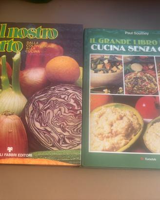 Lotto 3 libri cucina senza carni, orto e conserve