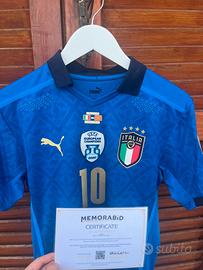 Match worn insigne italia+ COA