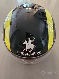 Rodeo Drive casco scooter nero e giallo taglia S