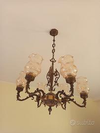 lampadario anni 80 