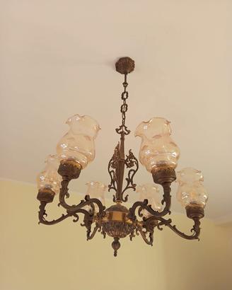 lampadario anni 80 