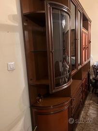 Mobile giorno cristalliera stile classico