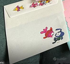 Snorky n. 1 foglio e busta carta da lettere