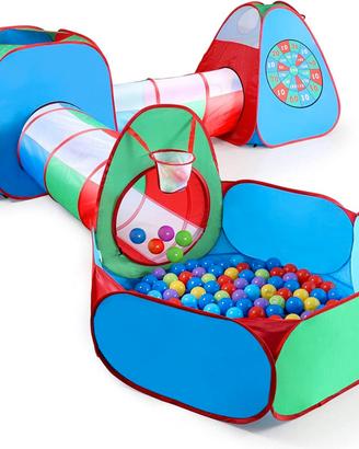 Tenda da Gioco Bambini con Tunnel