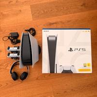 Sony PlayStation 5 (Disc Edition) Bundle + 2 contr