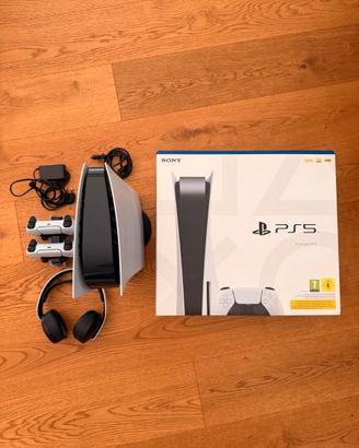 Sony PlayStation 5 (Disc Edition) Bundle + 2 contr