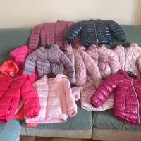 Piumini bambina varie taglie da 3 a 6 anni