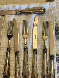 Lotto 12 posate argento 800 Solingen