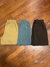 set 3 pantaloni della tuta