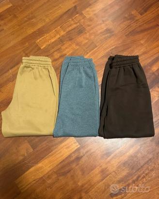 set 3 pantaloni della tuta