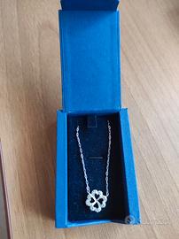 Collana Swarovski con quadrifoglio