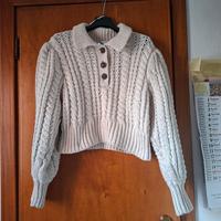 Maglia a trecce Zara taglia S