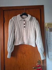 Maglia a trecce Zara taglia S