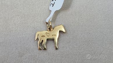 Ciondolo DoDo Cavallo "Fuggiamo insieme" in Oro18