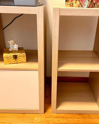 2 KALLAX IKEA effetto legno chiaro