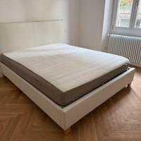 Letto Similpelle con contenitore+ materasso
