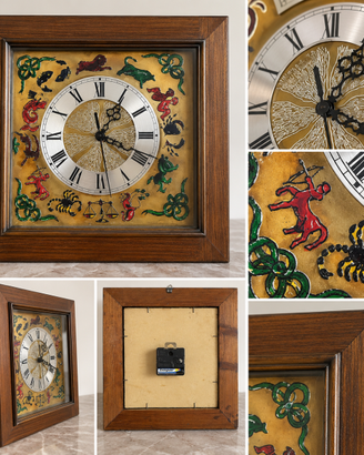 Orologio da parete vintage Zodiaco 41x41 cm