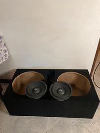 box subwoofer doppio 38 +coppia woofer 20 pg sound