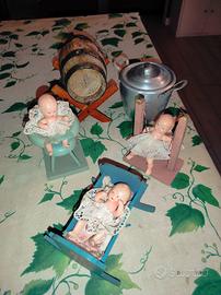 Giocattoli, bamboline vintage, miniature.