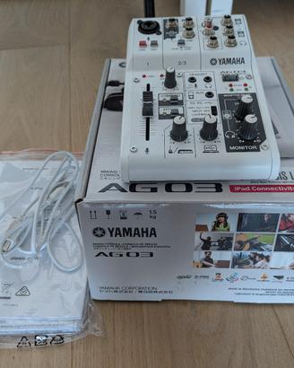 Mixer Scheda Audio Yamaha Ag03 Podcast