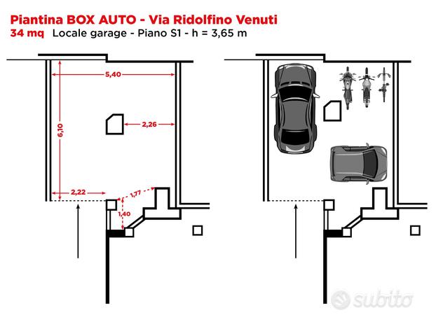 Box auto zona Via Lanciani