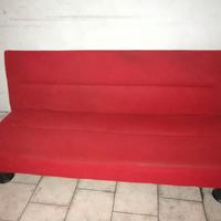 Divano Letto 1/2 Rosso Modello Clic Clac