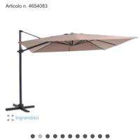 Ombrellone da giardino a palo decentrato