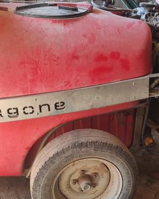 botte atomizzatrice carrellata per diserbo
