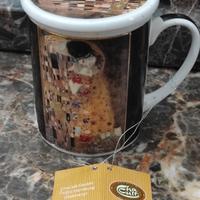 Tazza in porcellana bacio Klimt 

