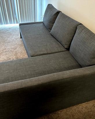 Divano Letto con Penisola FRIHETEN (IKEA) Grigio