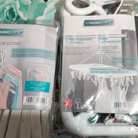 Mini appendiabiti e mini stendibiancheria 