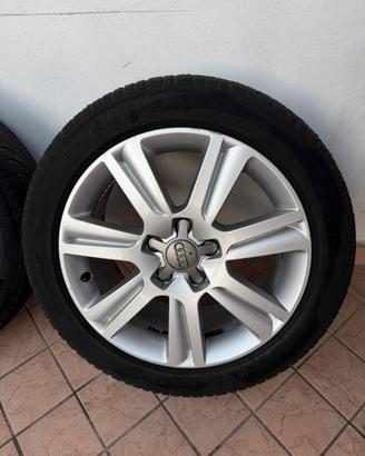 Cerchi in lega 17” originali Audi 5x112 Gomme 50%
