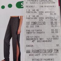 Pantaloni tuta con cerniera