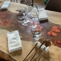 Tavolo legno e resina