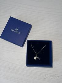 Collana Swarovski con ciondolo lucchetto e chiave