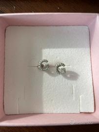 Orecchini argento iniziale G