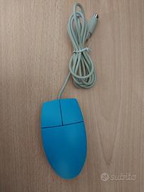 Mouse PS2 Azzurro per PC, usabile Amiga C64 Atari