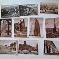 Lotto di 10 cartoline anni 30Torino e altre