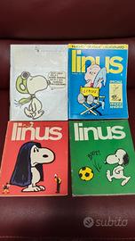 4 riviste Linus originali dal 1966 al 1972
