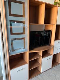 Parete soggiorno multiuso 180x42h185 € 160