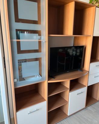 Parete soggiorno multiuso 180x42h185 € 160