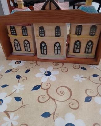 Set  casette vintage in ceramica .