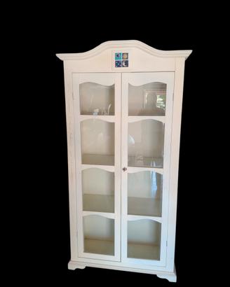 vetrina, credenza in legno massello