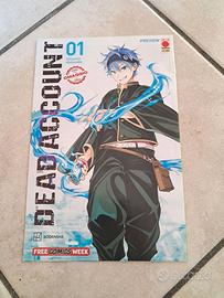 Dead Account albetto promozionale manga