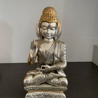 Statua argento 800 Buddha Gautama
