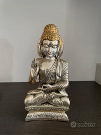 Statua argento 800 Buddha Gautama