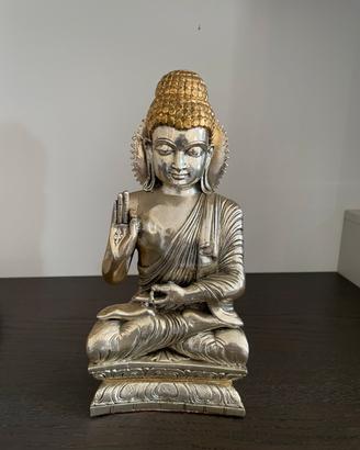 Statua argento 800 Buddha Gautama