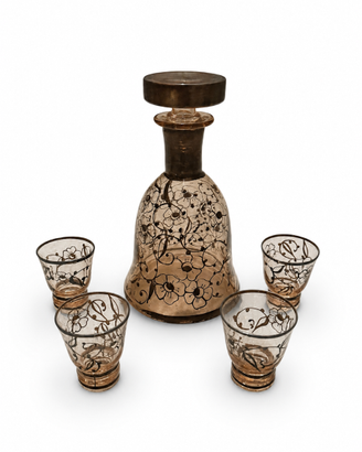 Set da rosolio, caraffa e bicchierini